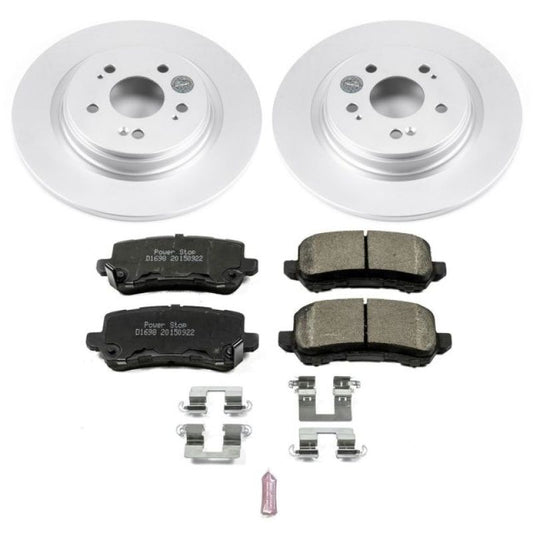 Power Stop 18-19 Honda Odyssey Rear Z17 Evolution Geomet Coated Brake Kit