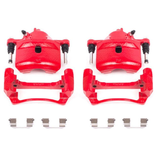 Power Stop 98-02 Honda Accord Front Red Calipers w/Brackets - Pair