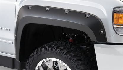 Bushwacker 15-18 GMC Sierra 2500 HD Pocket Style Flares 4pc 78.8/97.6in Bed - Black