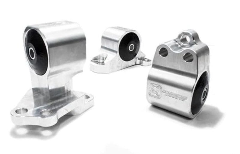 Innovative 92-95 Civic B/D Series Black Aluminum Mounts 85A Bushings (Auto to Manual Hydro 3 Bolt)