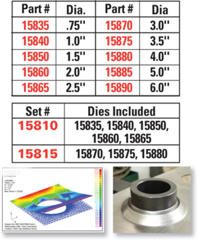 SPC Performance 3.0in. FLARED HOLE DIE