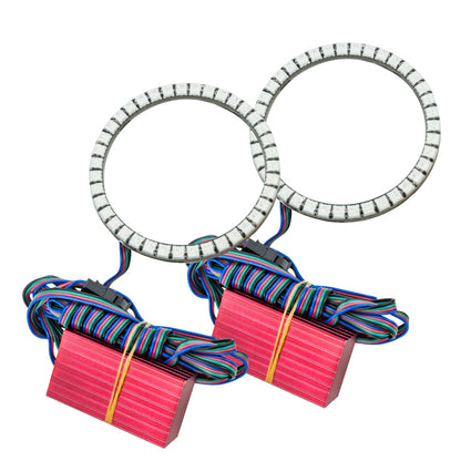 Oracle Jeep Wrangler JL/Gladiator JT LED Surface Mount Fog Light Halo Kit - ColorSHIFT