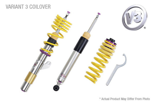 KW Coilover Kit V3 2018+ Audi A5 (B9) Cabrio Quattro w/ Electronic Dampening (48.5mm)