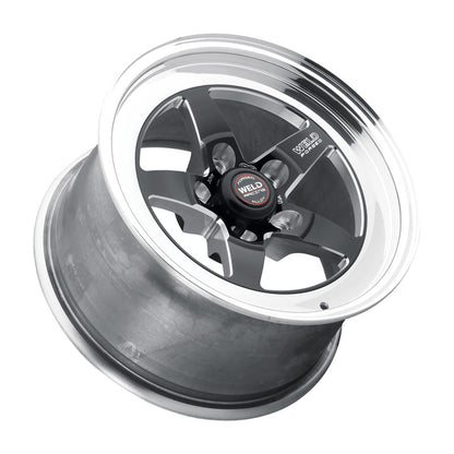 Weld S71 15x5 / 4x108mm BP / 3.5in. BS Black Wheel (Low Pad) - Non-Beadlock