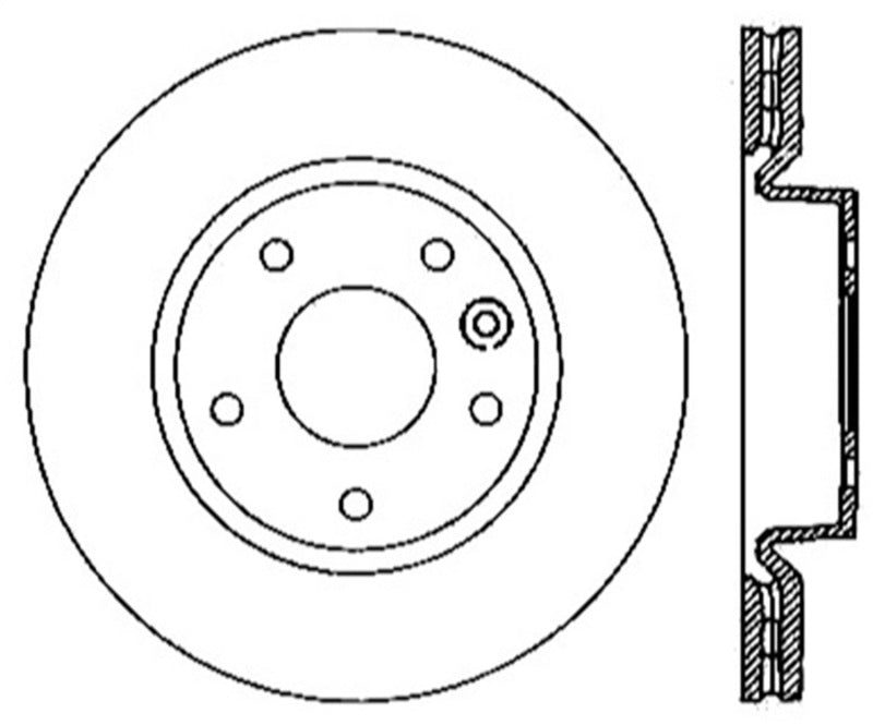 StopTech Sport Slotted (CRYO) 06-17 Land Rover Range Rover Sport Front Left Rotor