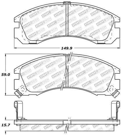 StopTech Performance 93-99 Eagle Talon 4WD / 92-04 Mitsubishi Diamante / 6/92-99 Mitsubishi Eclipse