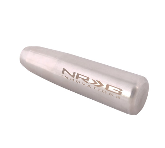 NRG Universal Short Shifter Knob - 5in. Length / Heavy Weight 1.27Lbs. - Silver