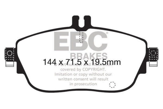 EBC 13+ Mercedes-Benz CLA250 2.0 Turbo Yellowstuff Front Brake Pads