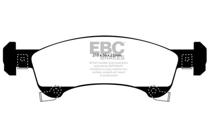 EBC 02-06 Ford Expedition 4.6 2WD Greenstuff Front Brake Pads