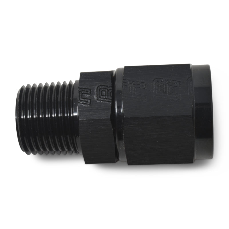 Russell Performance -8 AN Straight Female to 3/8in Male NPT Fitting (Black)