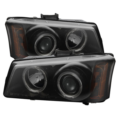 Spyder Chevy Silverado 1500/2500/3500 03-06 Projector Headlights PRO-YD-CS03-AM-BSM