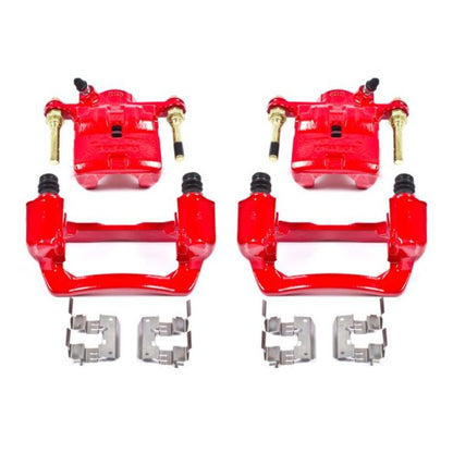 Power Stop 09-13 Subaru Forester Rear Red Calipers w/Brackets - Pair