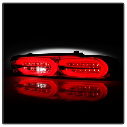 Spyder Chevy Camaro 16-18 (Do Not Fit Halogen Model) LED Tail Lights Chrome ALT-YD-CCAM16LED-SEQ-C