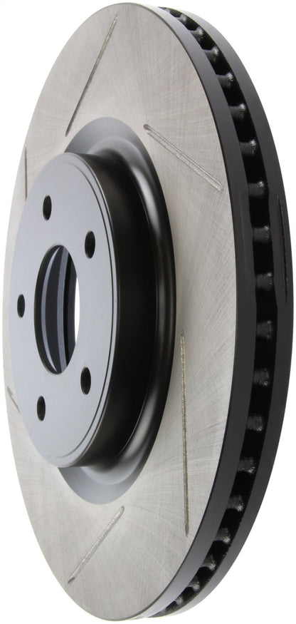 StopTech 13-15 Nissan Pathfinder Slotted Front Right Rotor