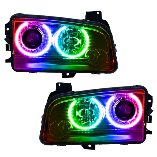 Oracle 08-10 Dodge Charger SMD HL (HID) - ColorSHIFT SEE WARRANTY