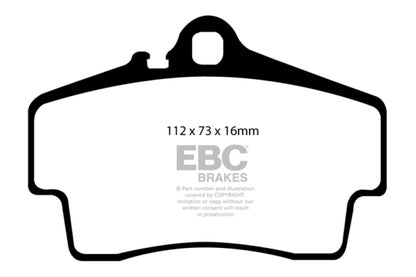 EBC 98-05 Porsche 911 (996) (Cast Iron Rotor only) 3.4 Carrera 2 Redstuff Rear Brake Pads