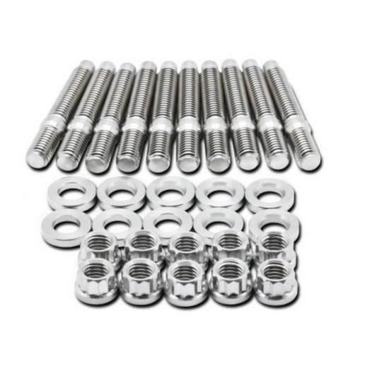 BLOX Racing SUS303 Stainless Steel Intake Manifold Stud Kit M8 x 1.25mm 55mm in Length - 10-piece