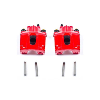 Power Stop 06-10 Jeep Commander Rear Red Calipers w/o Brackets - Pair