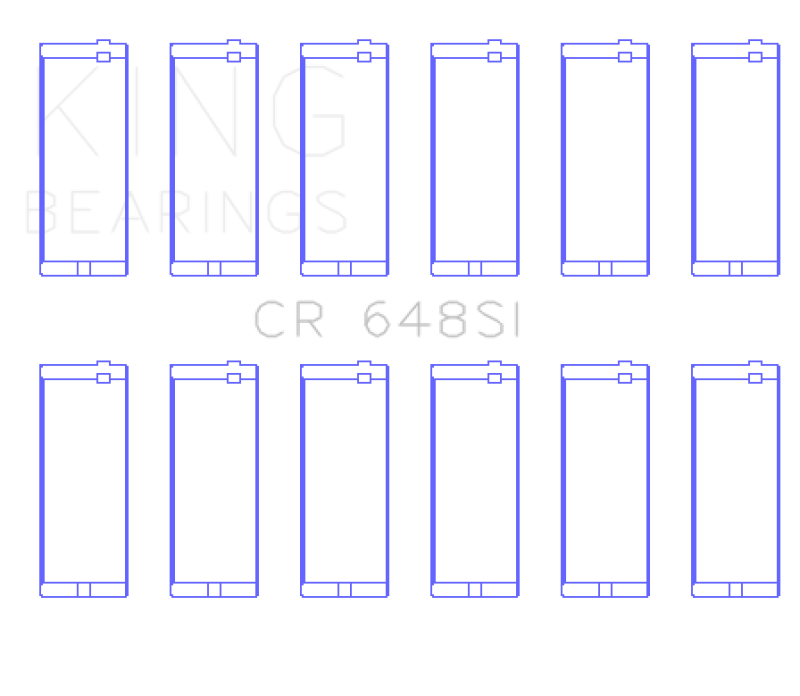 King Jeep 232CI/242CI/248CI / Rambler 232CI (Size .020) Connecting Rod Bearing Set