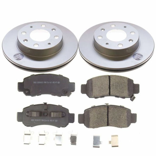 Power Stop 00-06 Honda Insight Front Z17 Evolution Geomet Coated Brake Kit