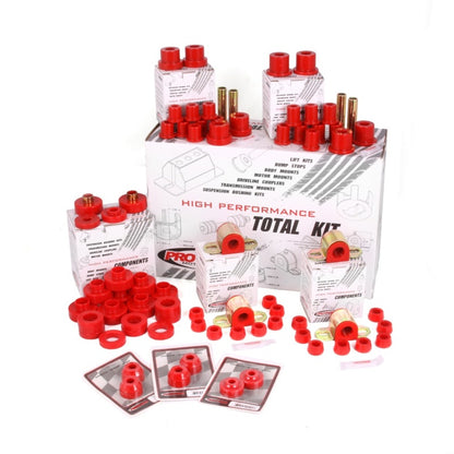 Rugged Ridge Polyurethane Bushing Kit Red 76-79 CJ5 & CJ7