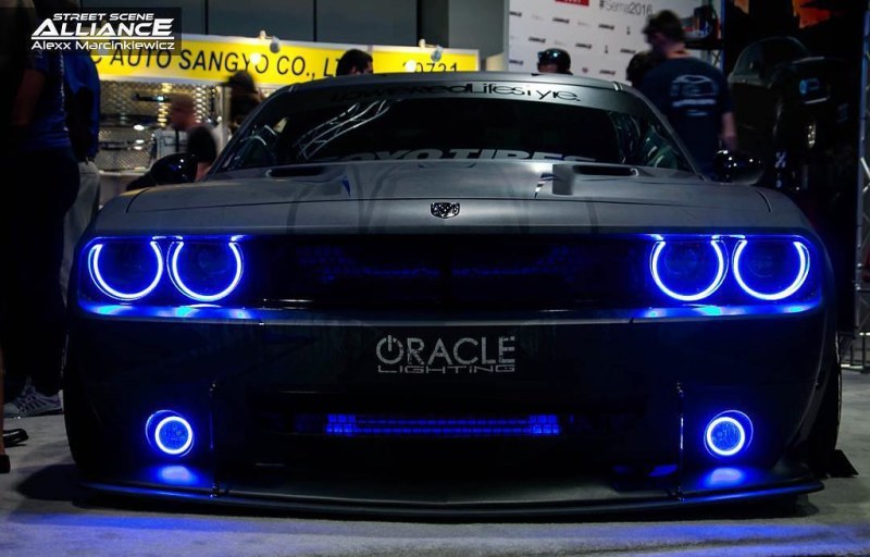 Oracle 08-14 Dodge Challenger Dynamic Surface Mount Headlight Halo Kit - - Dynamic