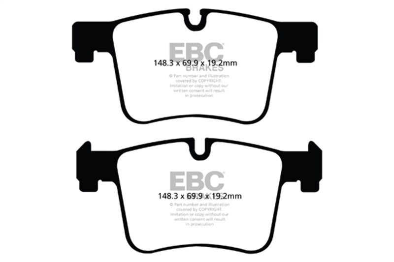 EBC 11+ BMW X3 2.0 Turbo (F25) Greenstuff Front Brake Pads