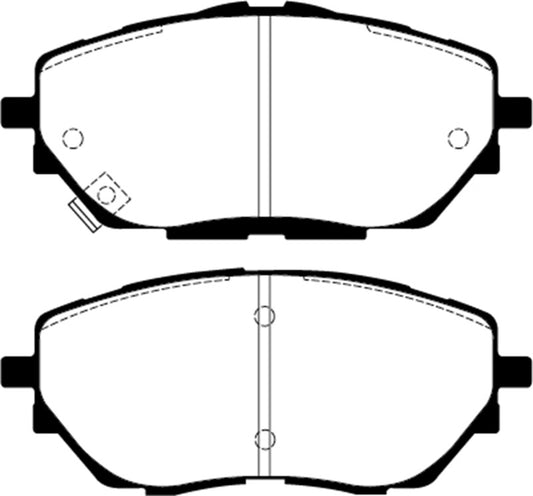 EBC 2017+ Toyota C-HR 2.0L Greenstuff Front Brake Pads