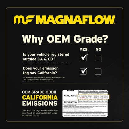 Magnaflow Conv Univ 2.25 OEM Angled O2