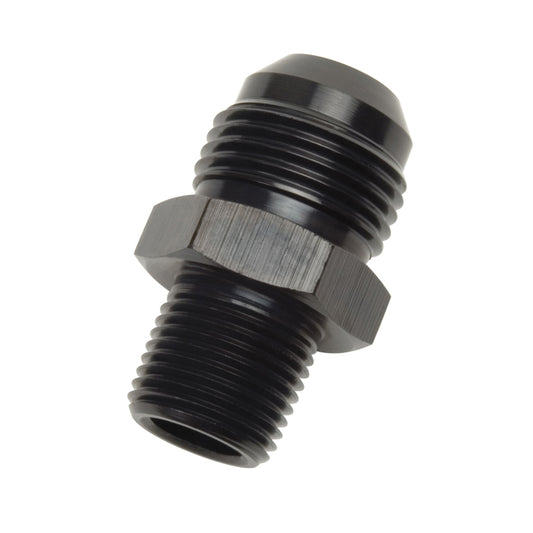 Russell Performance ADAPTER FITTING #6 AN MALE FLARE TO 1/2in NPT MALE BLK