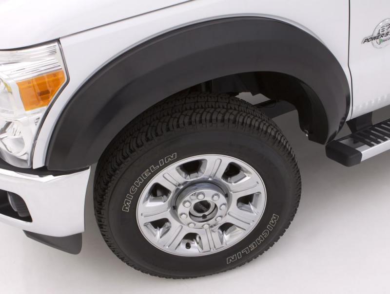 Lund 07-13 GMC Sierra 1500 Ex-Extrawide Style Smooth Elite Series Fender Flares - Black (2 Pc.)