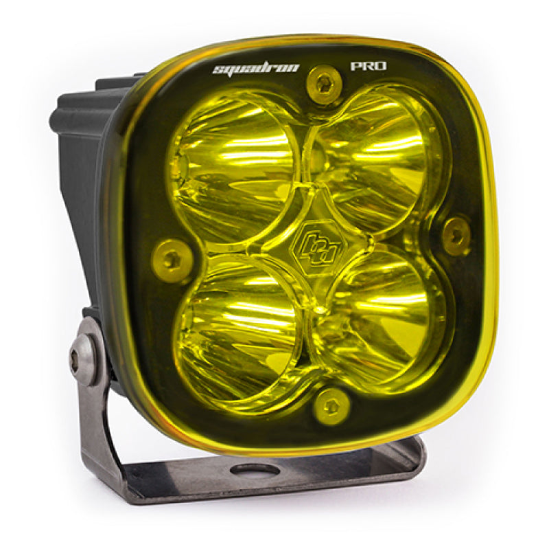 Baja Designs Squadron Pro Work/Scene Pattern Black LED Light Pod - Amber