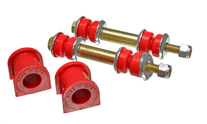 Energy Suspension 90-96 Ford Escort/ZX2 Red 3/4in Rear Sway Bar Bushing Set (Inc Endlink Bushings)