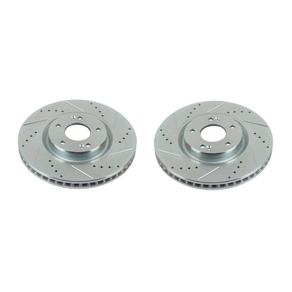 Power Stop 12-17 Hyundai Azera Front Evolution Drilled & Slotted Rotors - Pair