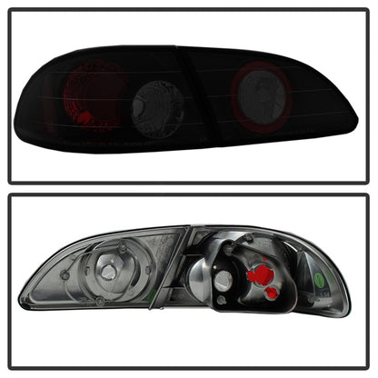 Spyder Toyota Corolla 98-02 Euro Tail Lights Black Smoke ALT-YD-TC98-BSM