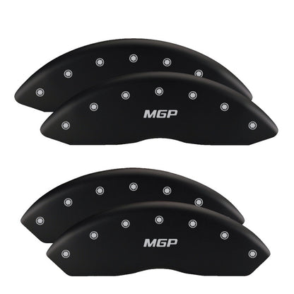 MGP 4 Caliper Covers Engraved Front & Rear Trailblazer style/SS Red finish silver ch