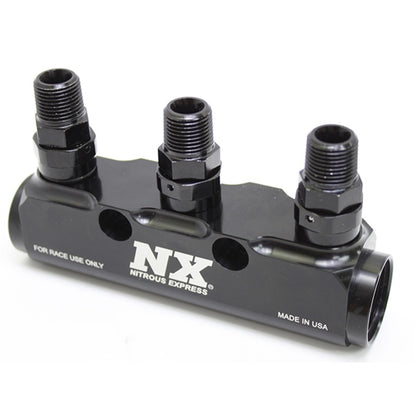 Nitrous Express Fuel Log 3 Port w/ Fittings