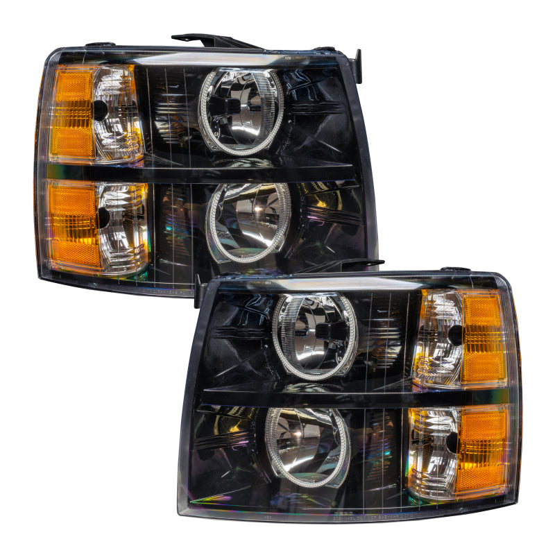 Oracle 07-13 Chevy Silverado SMD HL - Black - Round Style - ColorSHIFT w/ BC1 Controller NO RETURNS