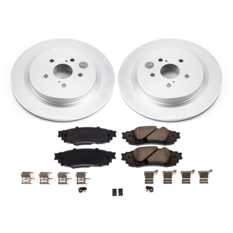 Power Stop 16-18 Lexus RX350 Rear Z17 Evolution Geomet Coated Brake Kit