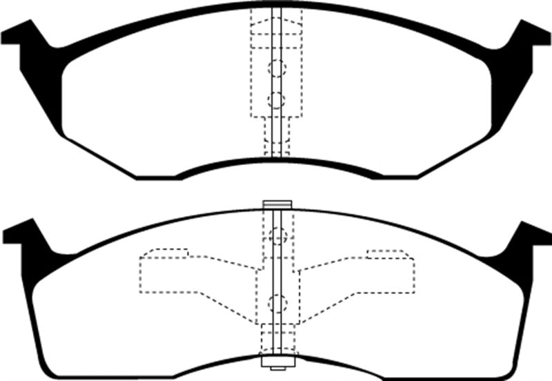 EBC 95-97 Chrysler Concorde 3.3 Redstuff Front Brake Pads