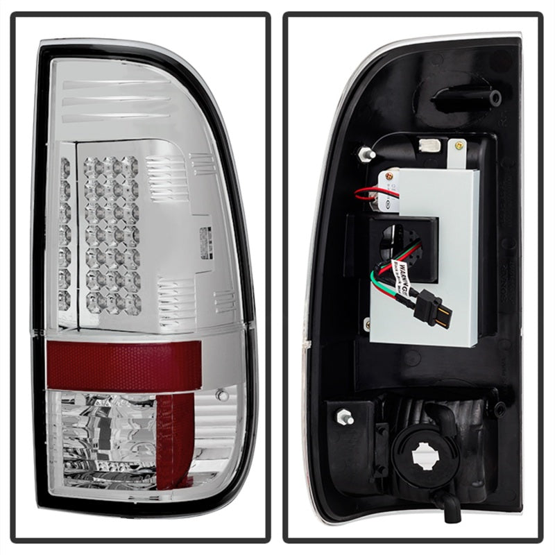 Spyder Ford Super Duty 08-15 LED Tail Lights Chrome ALT-YD-FS07-LED-C