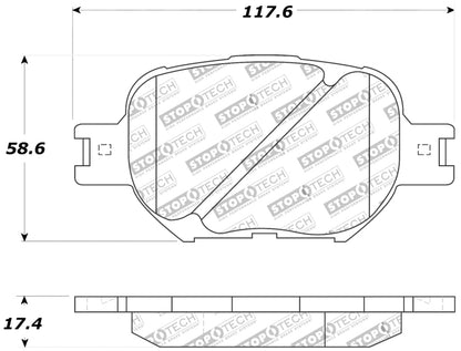 StopTech Performance 05-08 Scion tC/ 01-05 Celica GT/ 00-05 Celica GT-S Front Brake Pads