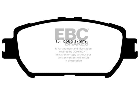 EBC 06-07 Lexus GS300 3.0 Greenstuff Front Brake Pads