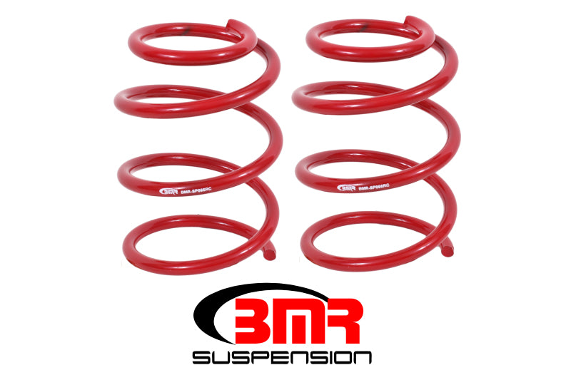 BMR 05-14 S197 Mustang GT Front Handling Version Lowering Springs - Red