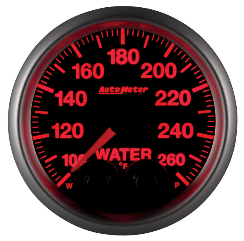 Autometer Elite 52mm 100-260 Degress F Water Temperature Peak and Warn Gauge w/ Electonic Control