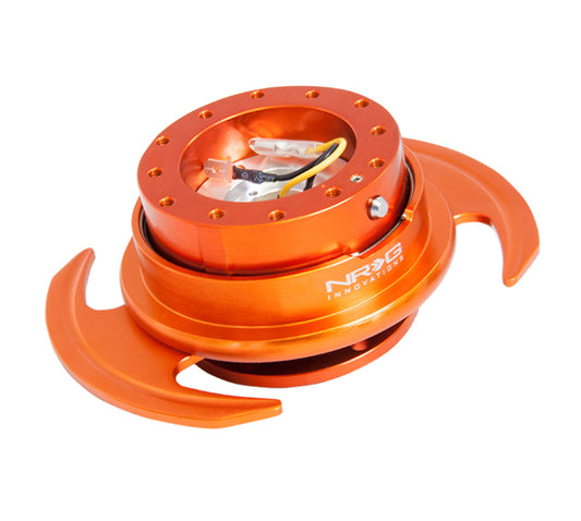 NRG Quick Release Kit Gen 3.0 - Orange Body / Orange Ring w/Handles