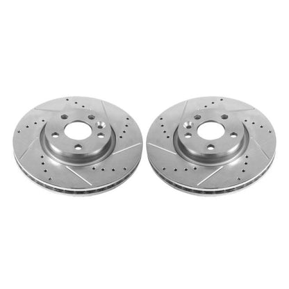 Power Stop 12-15 Land Rover Range Rover Evoque Front Evolution Drilled & Slotted Rotors - Pair