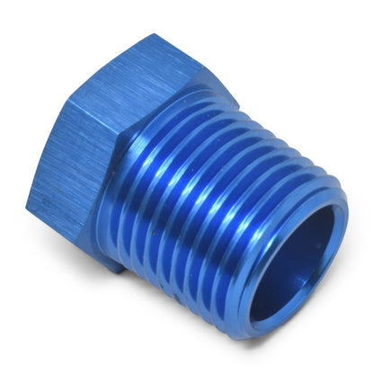 Russell Performance 1/2in Male to 1/4in Female Pipe Bushing Reducer (Blue)