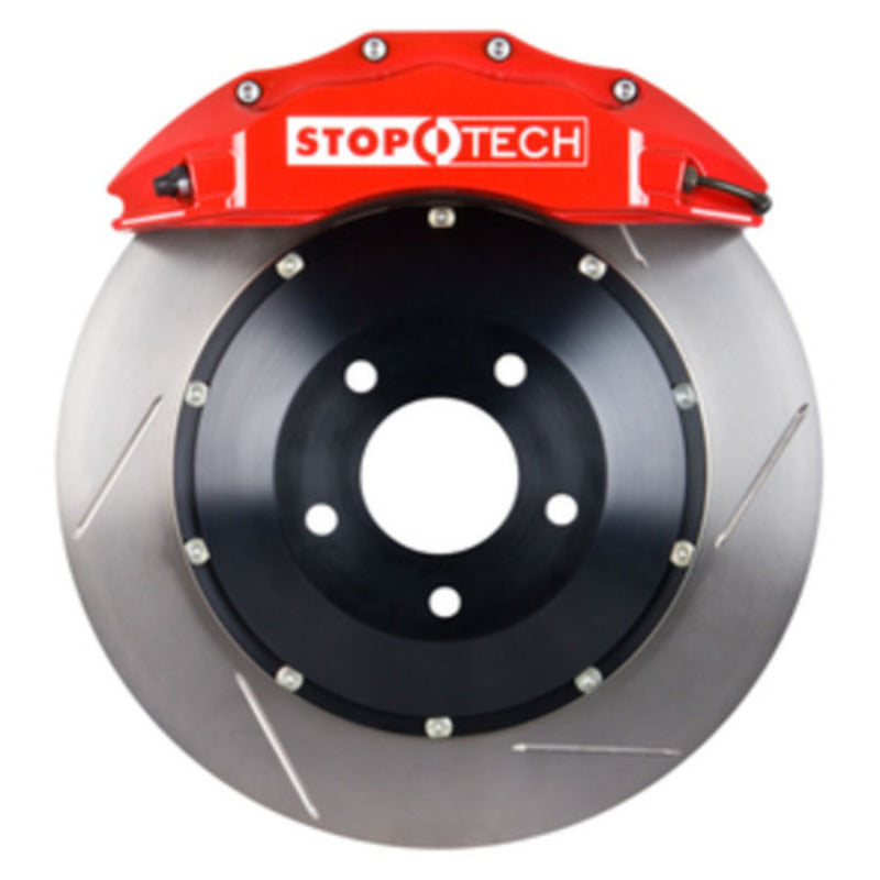 StopTech 09-10 Nissan 370Z Sport Model Only Front BBK w/ Red ST-60 Calipers Slotted 380x32mm Rotors