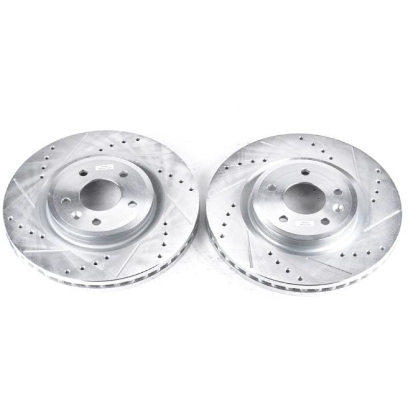Power Stop 09-11 Ford Flex Front Evolution Drilled & Slotted Rotors - Pair